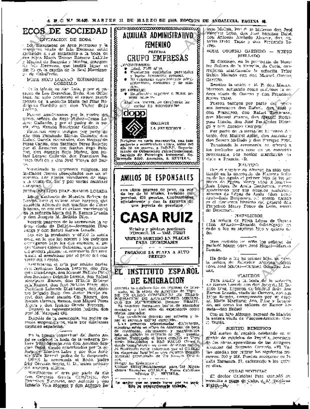 ABC SEVILLA 11-03-1969 página 40