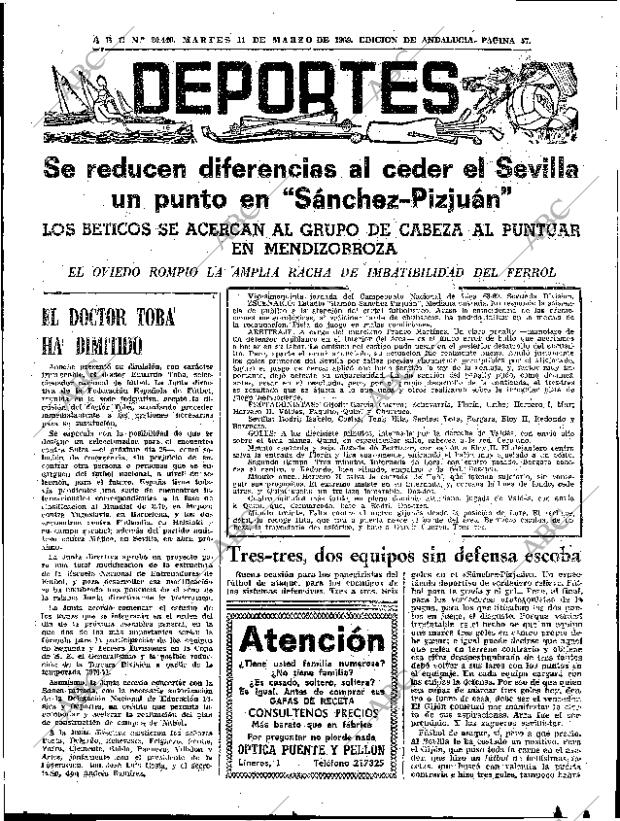 ABC SEVILLA 11-03-1969 página 51