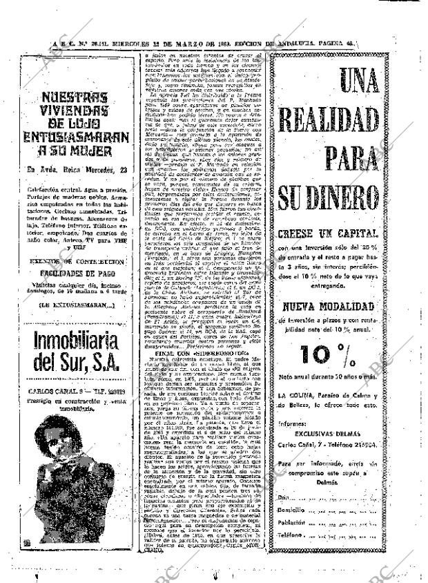 ABC SEVILLA 12-03-1969 página 46