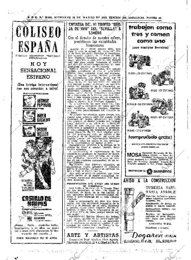 ABC SEVILLA 12-03-1969 página 60