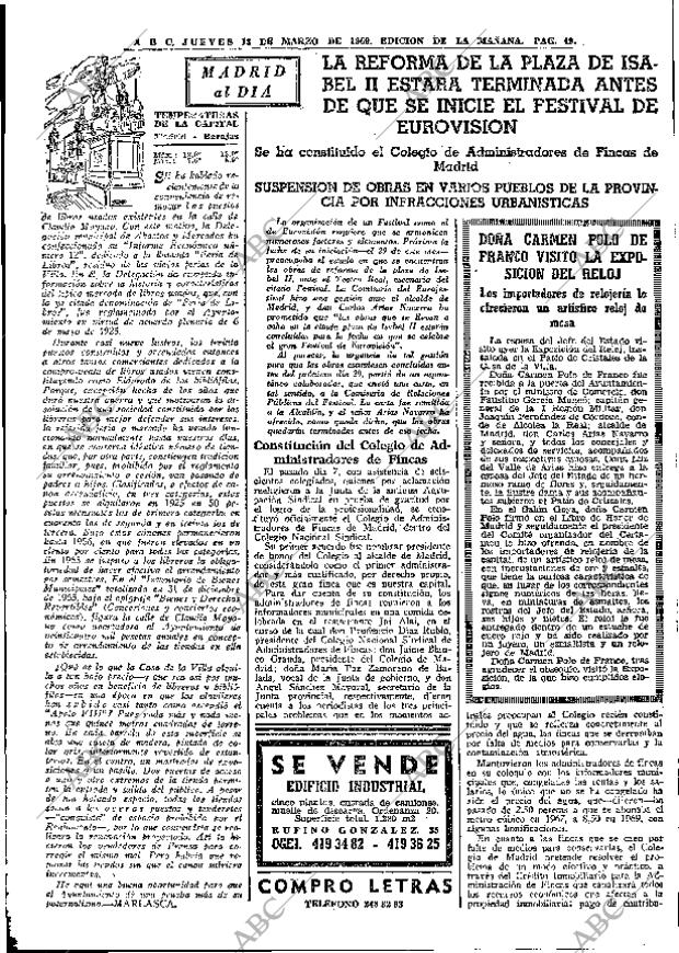 ABC MADRID 13-03-1969 página 63