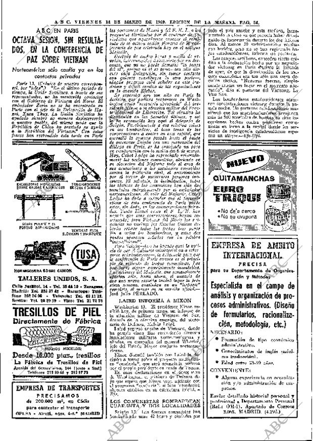 ABC MADRID 14-03-1969 página 38