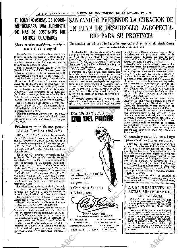 ABC MADRID 14-03-1969 página 51