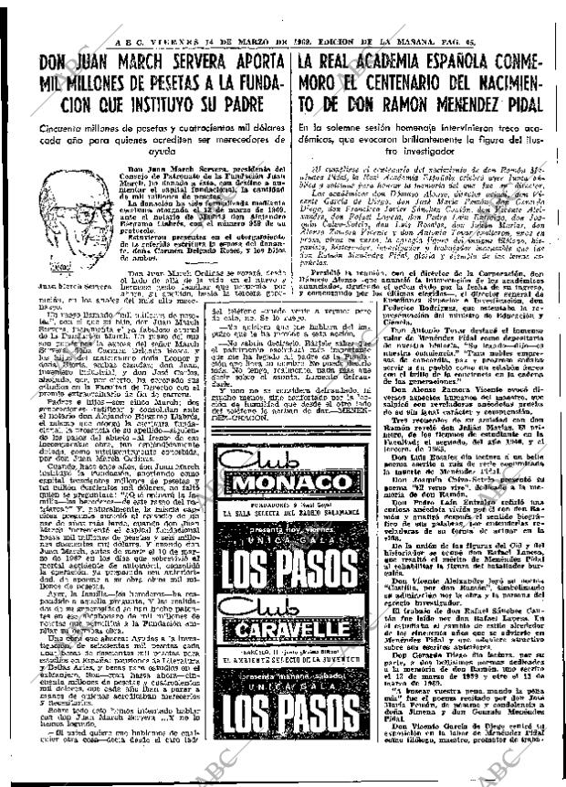 ABC MADRID 14-03-1969 página 59