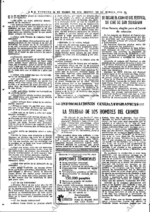 ABC MADRID 14-03-1969 página 86