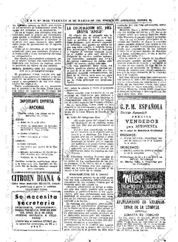 ABC SEVILLA 14-03-1969 página 32