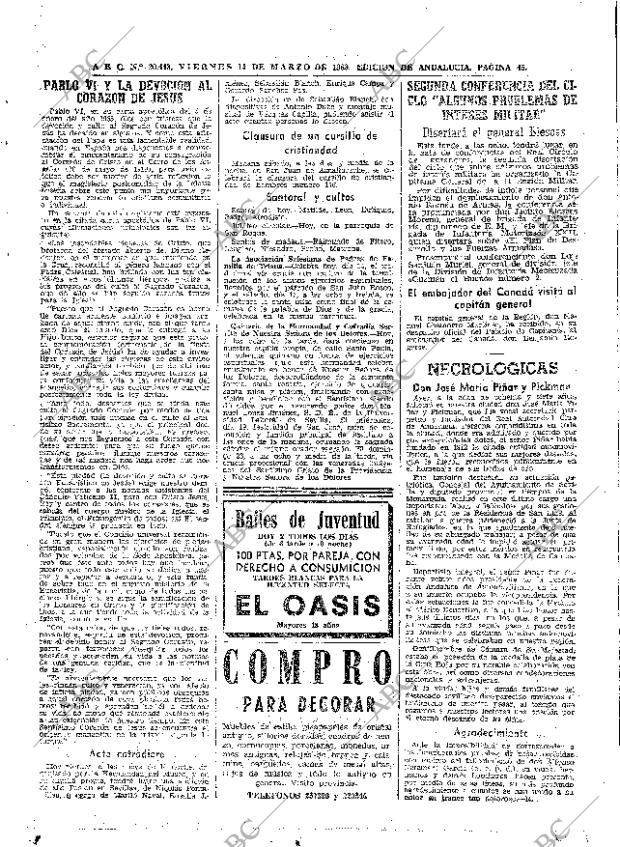 ABC SEVILLA 14-03-1969 página 45