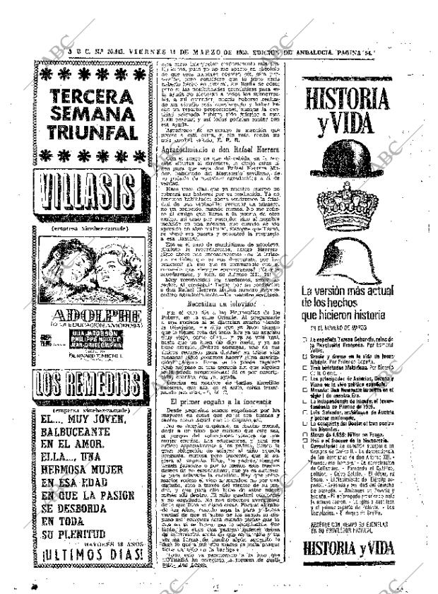 ABC SEVILLA 14-03-1969 página 54