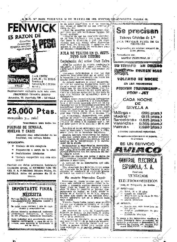 ABC SEVILLA 14-03-1969 página 66
