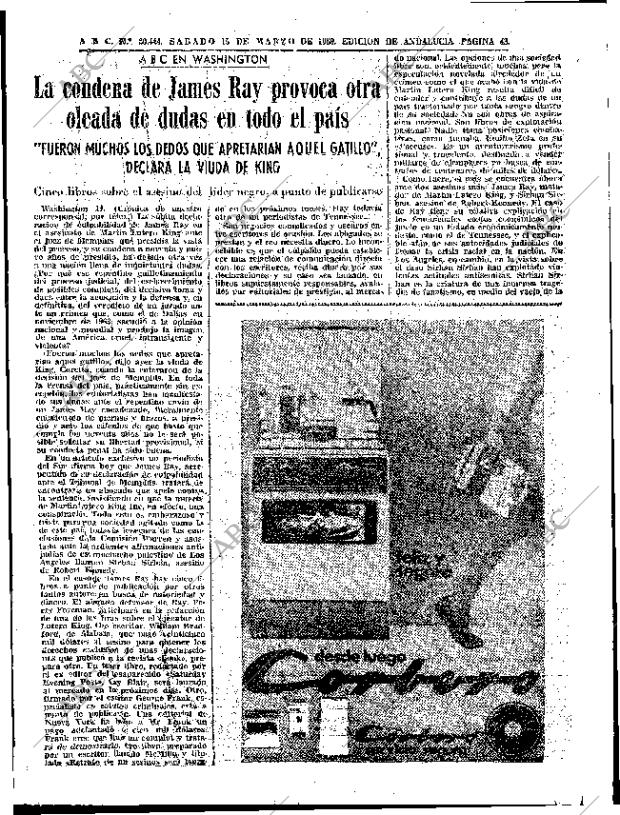 ABC SEVILLA 15-03-1969 página 43