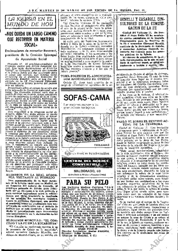 ABC MADRID 18-03-1969 página 45