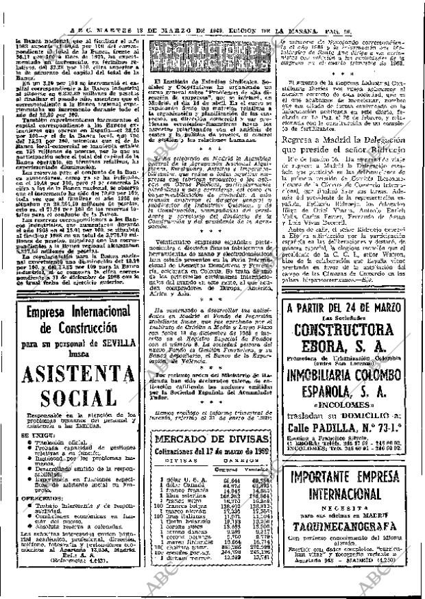 ABC MADRID 18-03-1969 página 70