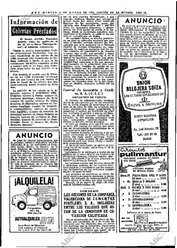 ABC MADRID 18-03-1969 página 72