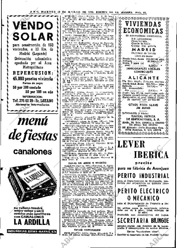 ABC MADRID 18-03-1969 página 96