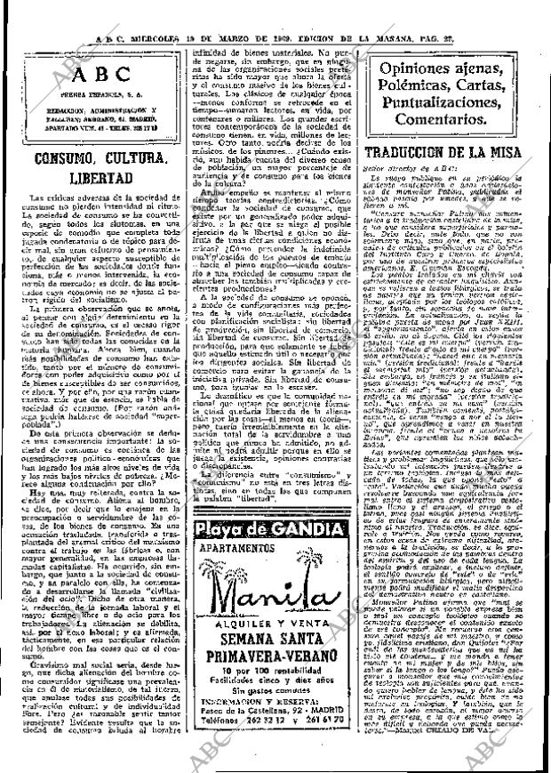 ABC MADRID 19-03-1969 página 40