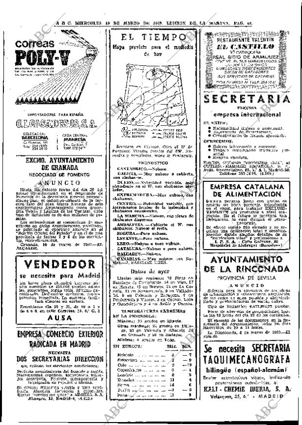 ABC MADRID 19-03-1969 página 58