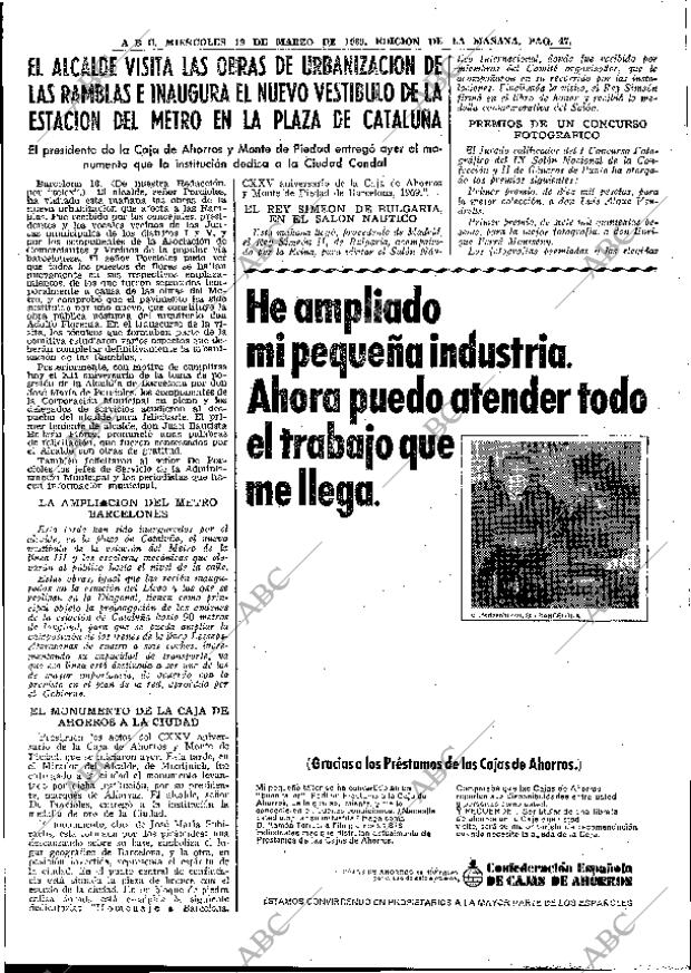 ABC MADRID 19-03-1969 página 65