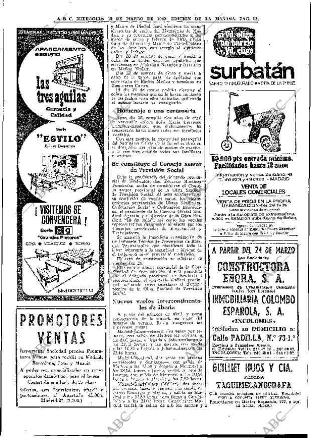 ABC MADRID 19-03-1969 página 70