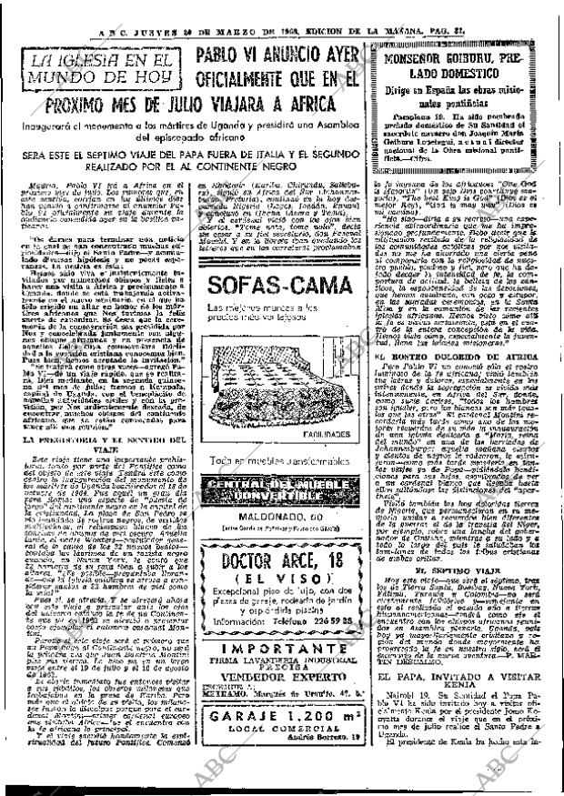 ABC MADRID 20-03-1969 página 45