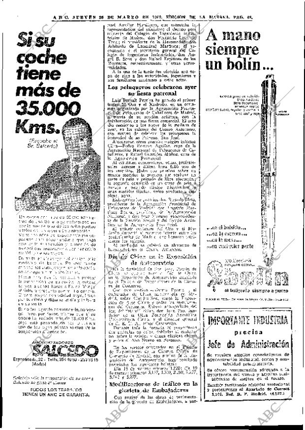 ABC MADRID 20-03-1969 página 62