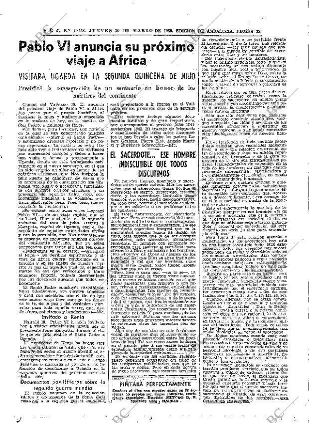 ABC SEVILLA 20-03-1969 página 23