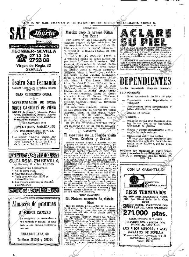 ABC SEVILLA 20-03-1969 página 44
