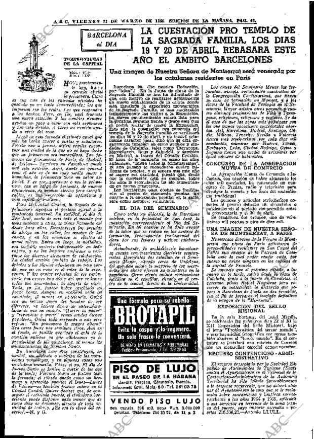 ABC MADRID 21-03-1969 página 61