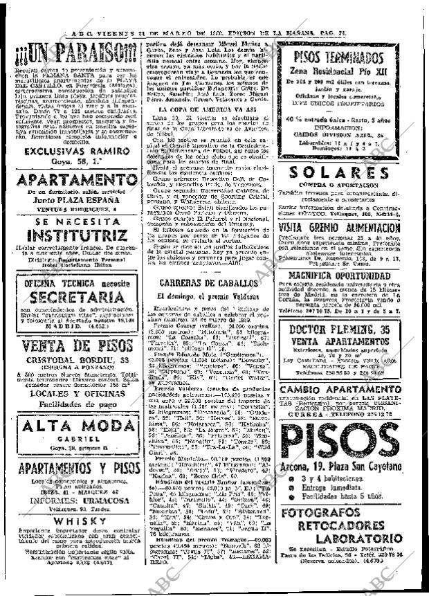 ABC MADRID 21-03-1969 página 92