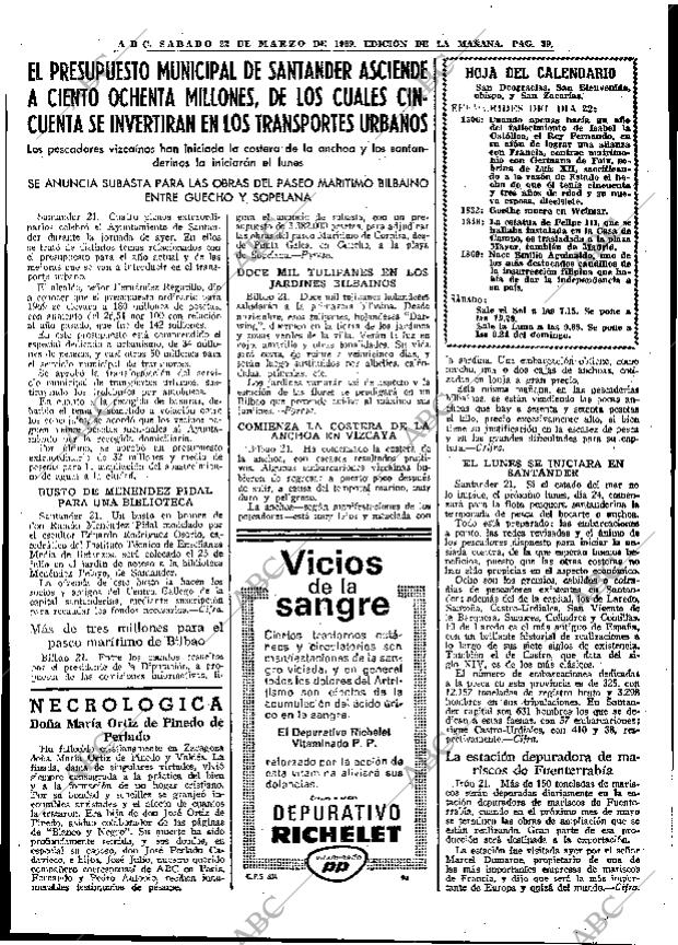 ABC MADRID 22-03-1969 página 57