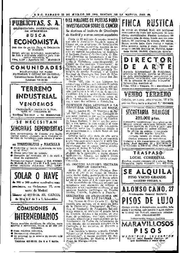 ABC MADRID 22-03-1969 página 78