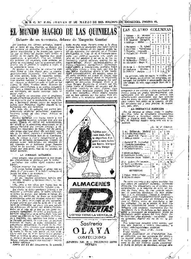ABC SEVILLA 27-03-1969 página 65