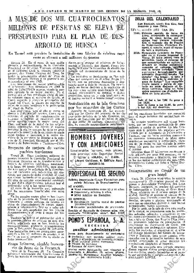 ABC MADRID 29-03-1969 página 79