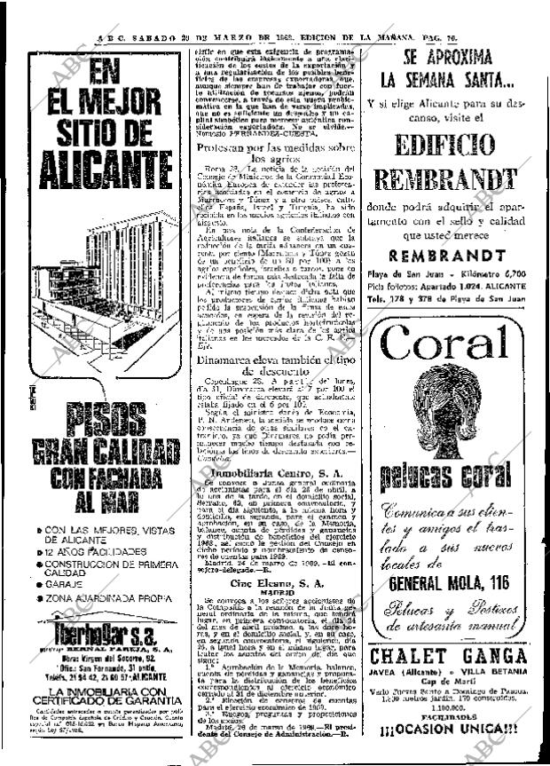 ABC MADRID 29-03-1969 página 96