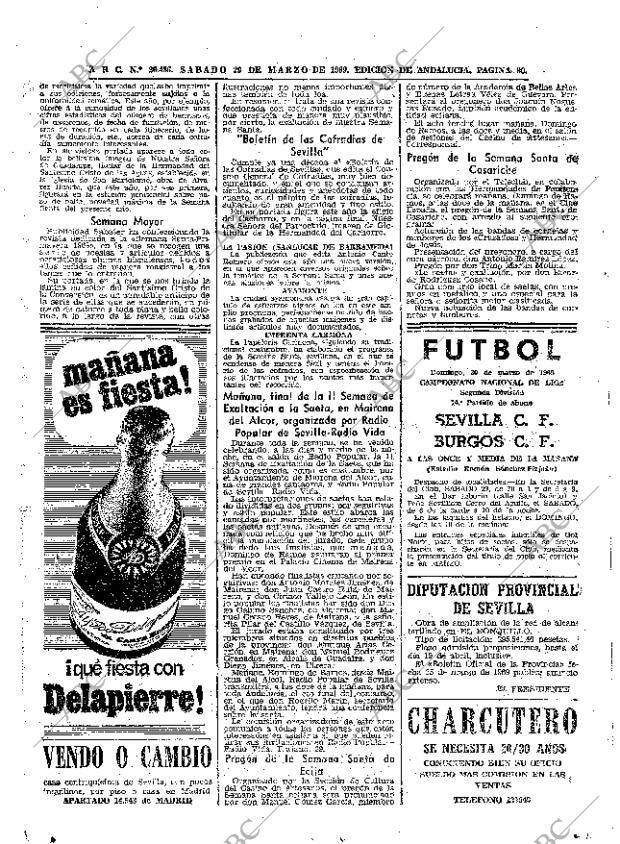 ABC SEVILLA 29-03-1969 página 90