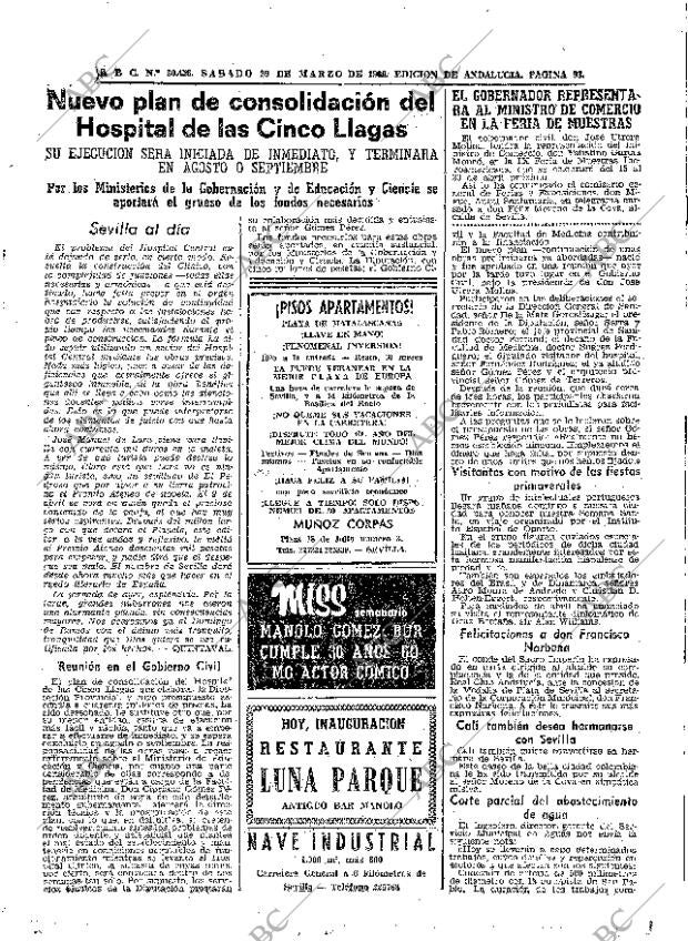ABC SEVILLA 29-03-1969 página 93