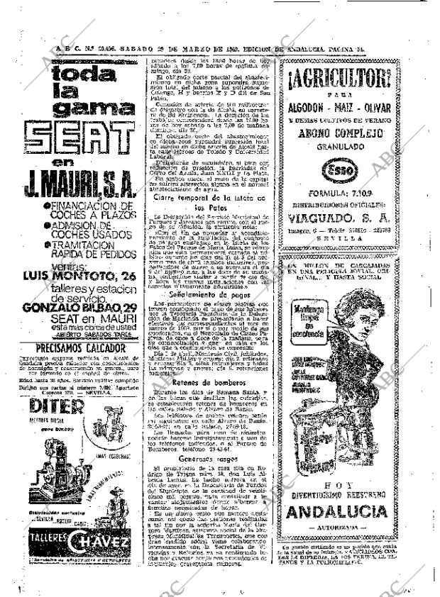 ABC SEVILLA 29-03-1969 página 94