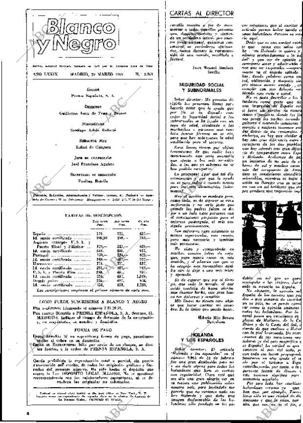 BLANCO Y NEGRO MADRID 29-03-1969 página 4
