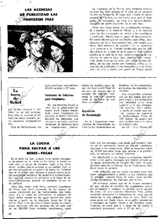 BLANCO Y NEGRO MADRID 29-03-1969 página 74