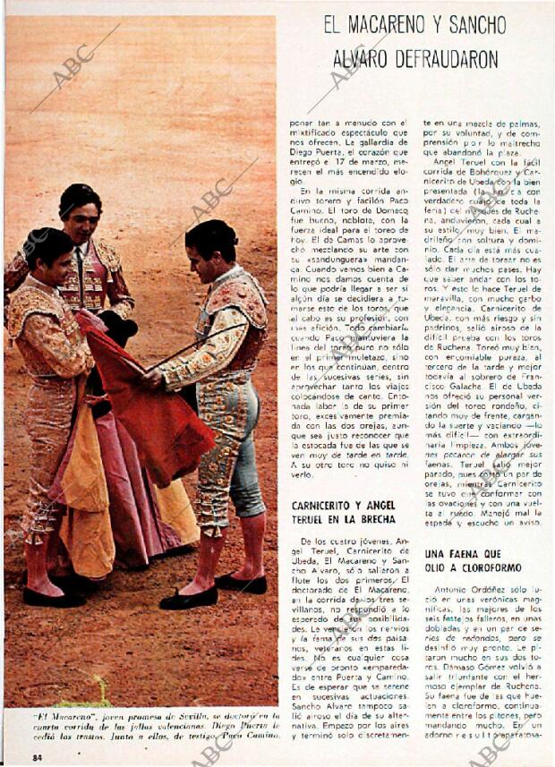 BLANCO Y NEGRO MADRID 29-03-1969 página 84