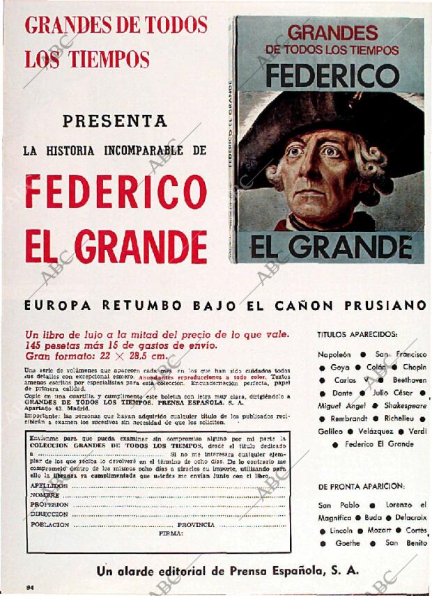 BLANCO Y NEGRO MADRID 29-03-1969 página 94