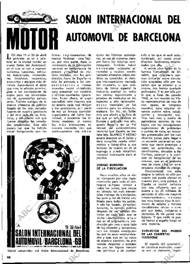 BLANCO Y NEGRO MADRID 29-03-1969 página 98