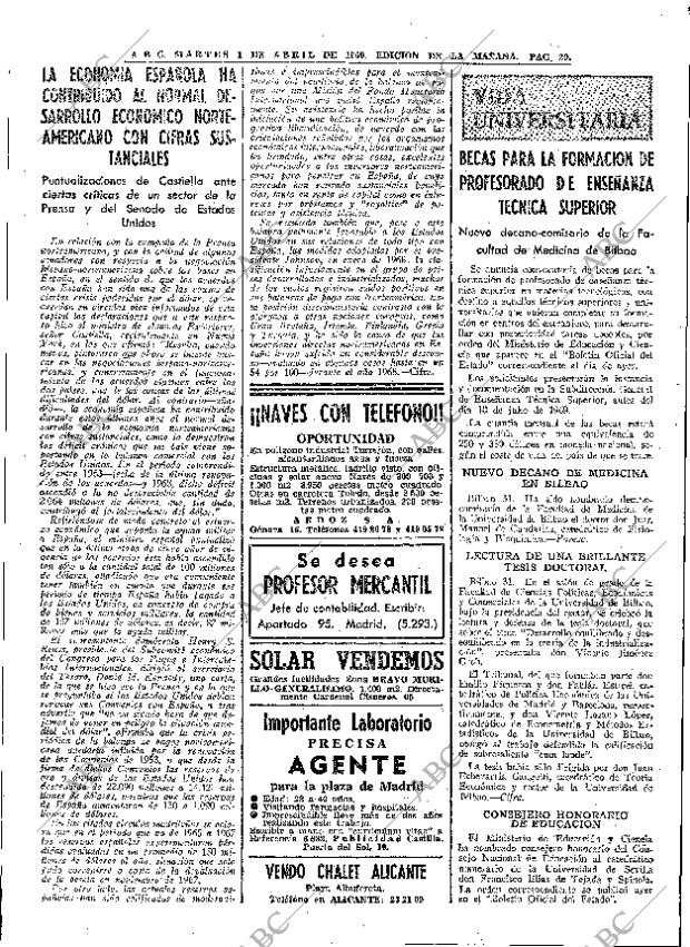 ABC MADRID 01-04-1969 página 30