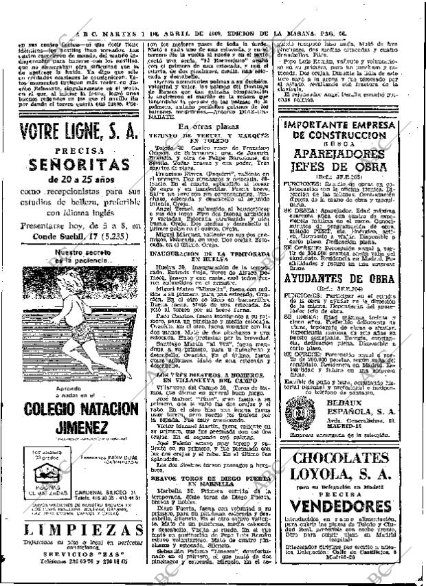 ABC MADRID 01-04-1969 página 76