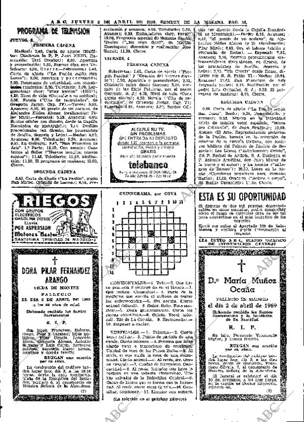 ABC MADRID 03-04-1969 página 66