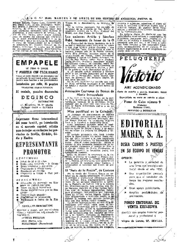 ABC SEVILLA 08-04-1969 página 52