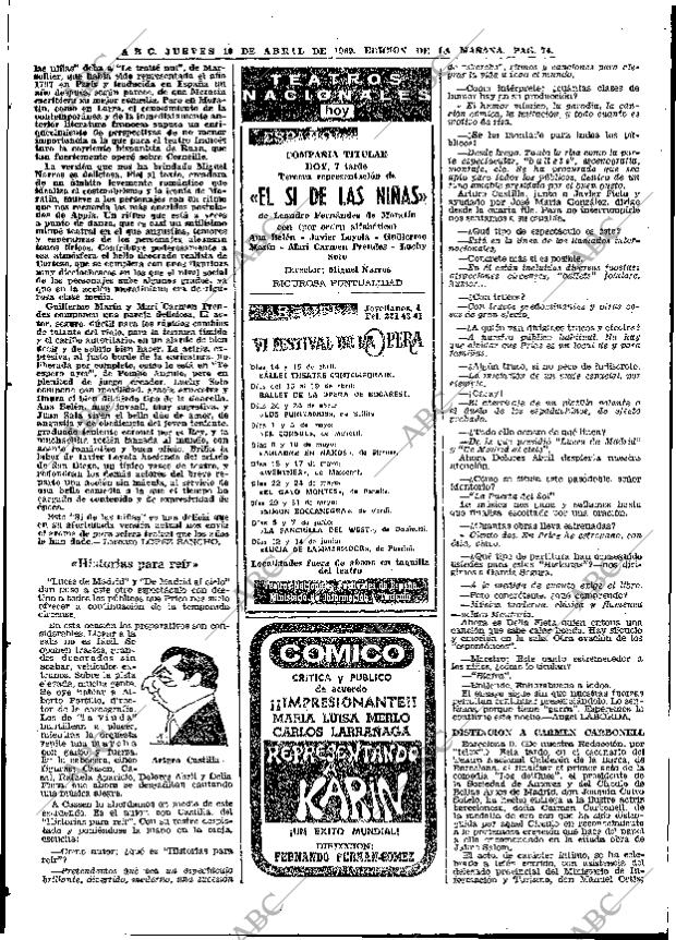 ABC MADRID 10-04-1969 página 92