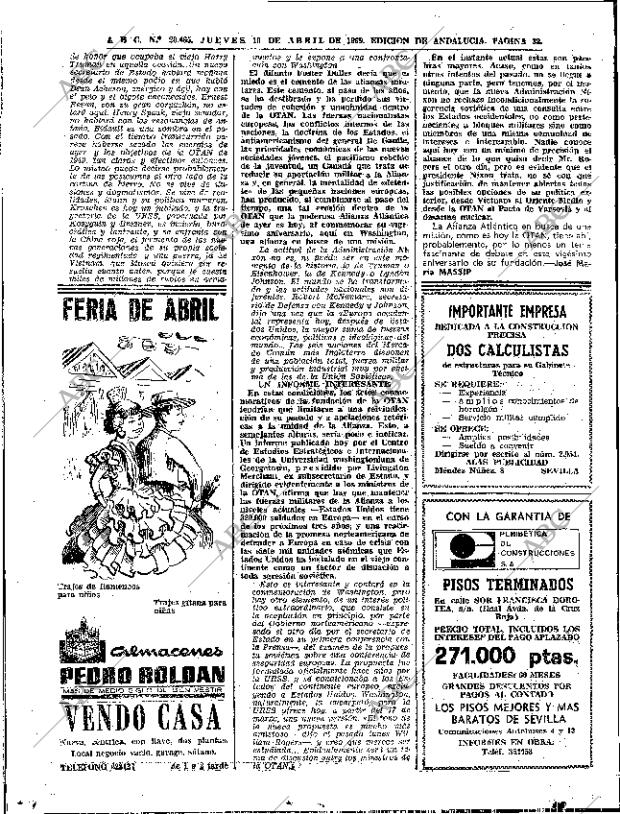 ABC SEVILLA 10-04-1969 página 32