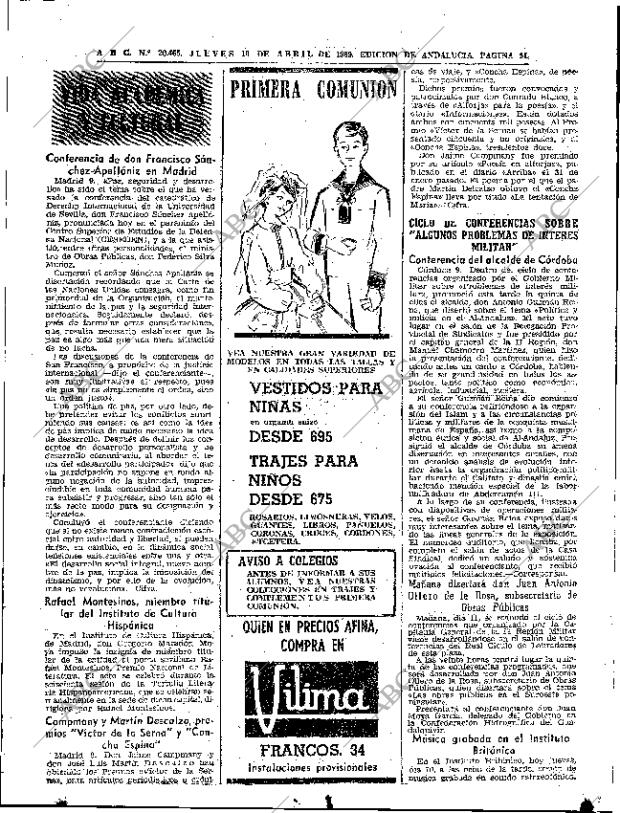 ABC SEVILLA 10-04-1969 página 51
