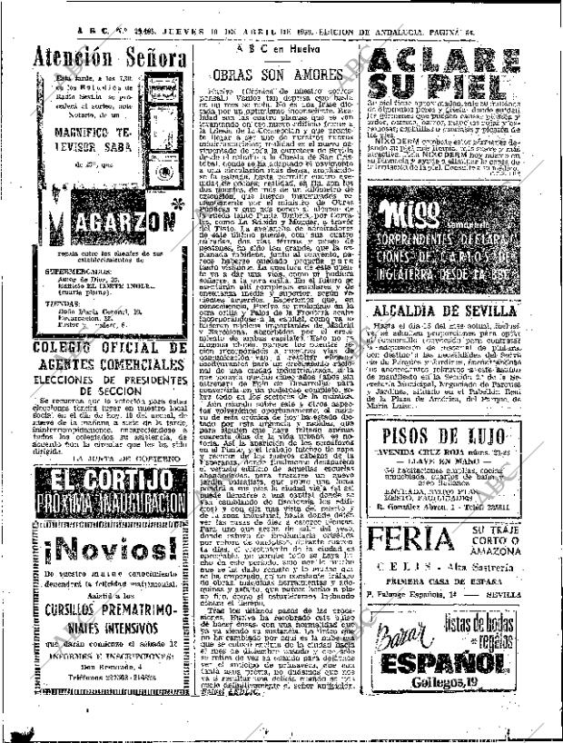 ABC SEVILLA 10-04-1969 página 64