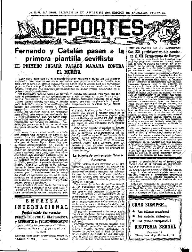 ABC SEVILLA 10-04-1969 página 65